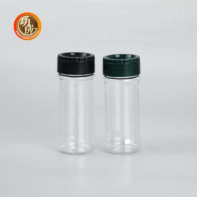 空の明確なプラスチック スパイスは100Ml 250Mlペット塩入れの味をつける瓶の大きさをびん詰めにする