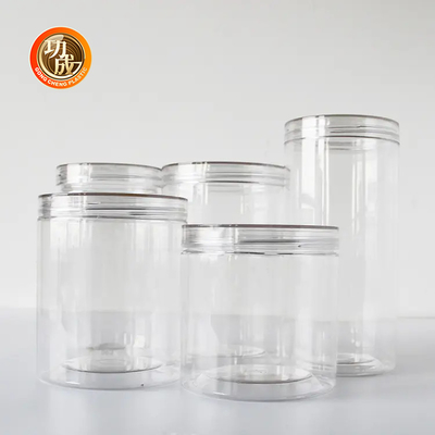 1L 大型丸い底 ペット用 透明な蓋付きのプラスチック容器