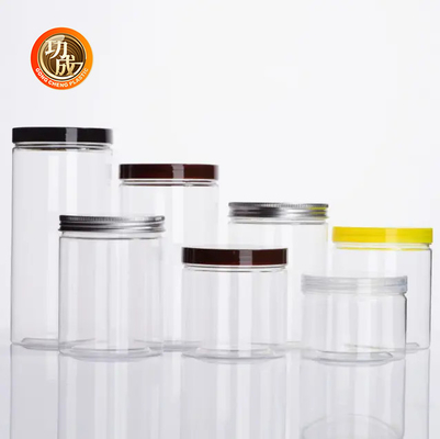 空っぽ 広口 食品 キャンディ PET プラスチック 包装 瓶 1250ml 丸い形