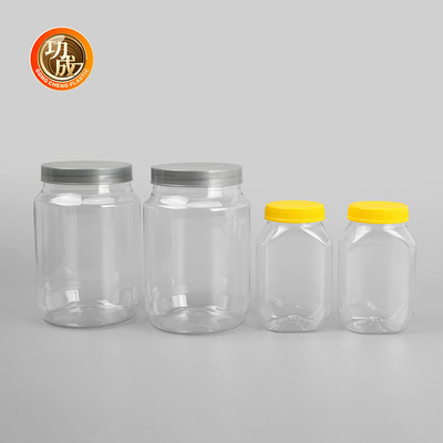 大きく透明なプラスチック込み合いのびんキャンデー プラスチックねじ上の容器