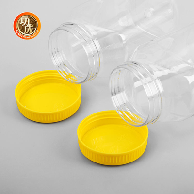 大きく透明なプラスチック込み合いのびんキャンデー プラスチックねじ上の容器