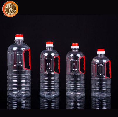 注文のプラスチック香辛料は800ml 900ml透明なペット醤油のびんをびん詰めにする