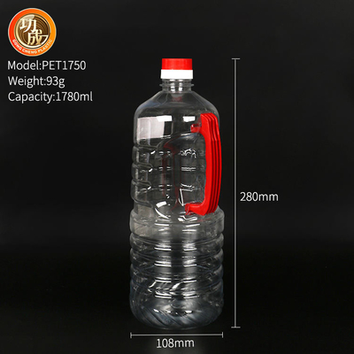 注文のプラスチック香辛料は800ml 900ml透明なペット醤油のびんをびん詰めにする
