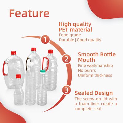 380ml 500ml 760mlのプラスチック香辛料は空の正方形の食用油のびんをびん詰めにする