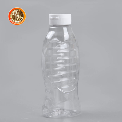 ペットふたフリップ上の食品等級が付いているプラスチック圧搾ソースびん