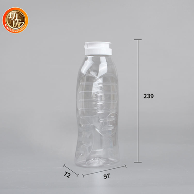 ペットふたフリップ上の食品等級が付いているプラスチック圧搾ソースびん