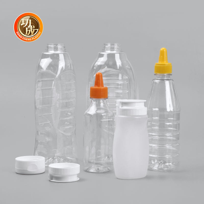 フリップ帽子のトマト・ケチャップのためのプラスチック圧搾ソースびん230ml 250ml 500ml 1000ml