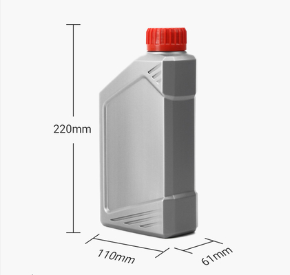 1リットル エンジン オイルのプラスチックびん赤く青い銀製エンジン オイルのホールダー