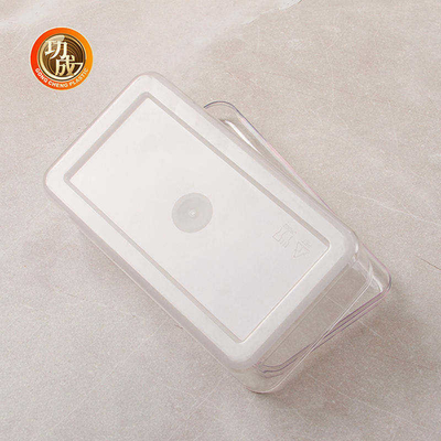 透明なペット正方形のふたが付いているプラスチック貯蔵の瓶660Mlのプラスチック食品容器