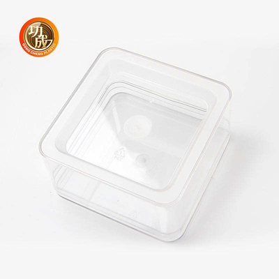 透明な正方形のプラスチック食品容器はプラスチックの箱ODMをかわいがる
