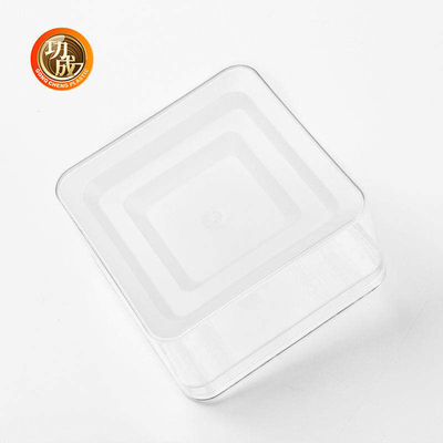 透明な正方形のプラスチック食品容器はプラスチックの箱ODMをかわいがる