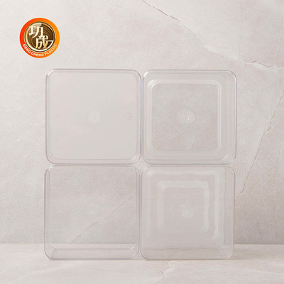 透明な正方形のプラスチック食品容器はプラスチックの箱ODMをかわいがる
