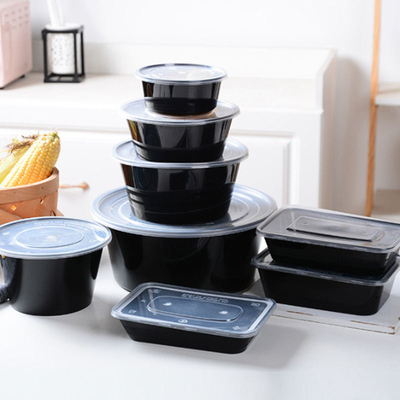 正方形の円形の食品包装の容器450ml 500mlの使い捨て可能な食品包装の皿