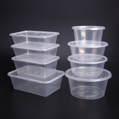 正方形の円形の食品包装の容器450ml 500mlの使い捨て可能な食品包装の皿