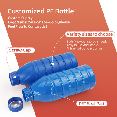 びん100ml 200ml 500ml 1000mlのプラスチック化学びんを包むPEの殺虫剤