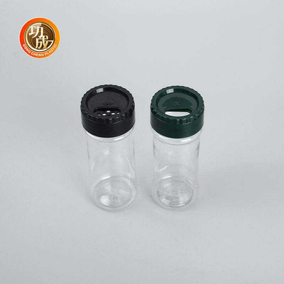 空の明確なプラスチック スパイスは100Ml 250Mlペット塩入れの味をつける瓶の大きさをびん詰めにする