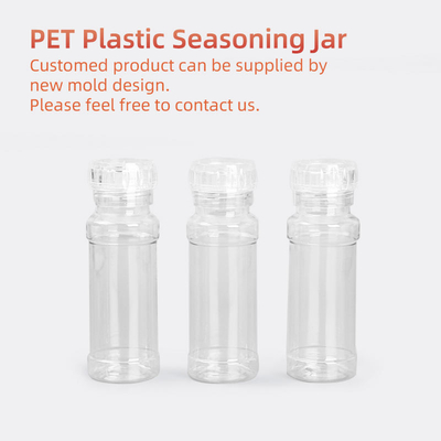 注文の透明なプラスチック スパイスは香辛料のシェーカーの瓶250ml 500mlをびん詰めにする
