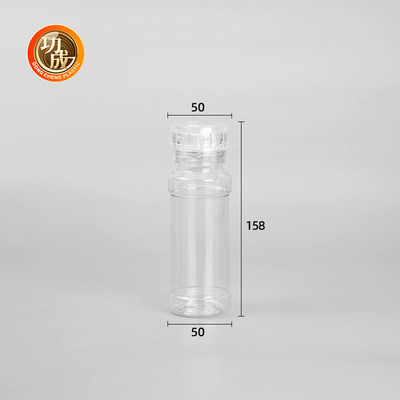 注文の透明なプラスチック スパイスは香辛料のシェーカーの瓶250ml 500mlをびん詰めにする