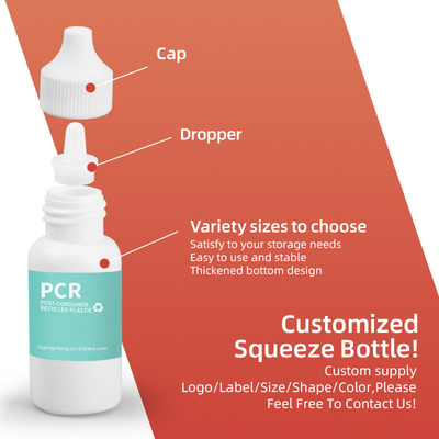 30Ml 50Ml 120Ml Pcr リサイクルされたプラスチック式スクラッシュボトル