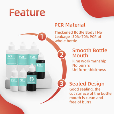 30Ml 50Ml 120Ml Pcr リサイクルされたプラスチック式スクラッシュボトル