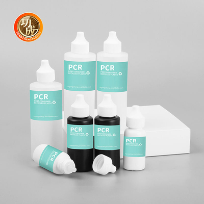 50ml プラスチックE液体ボトル ヘアオイル 圧縮 アプリケーション器 包装 ボトル 折りたたみ オープン ディスペンシング キャップ