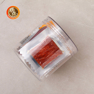 蓋付きの透明な丸いペット用プラスチック食品容器