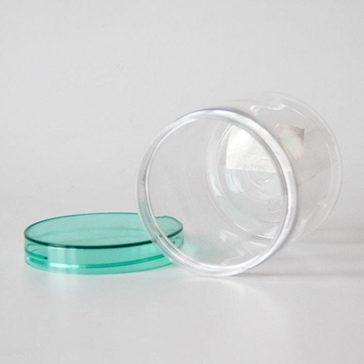 1L 大型丸い底 ペット用 透明な蓋付きのプラスチック容器