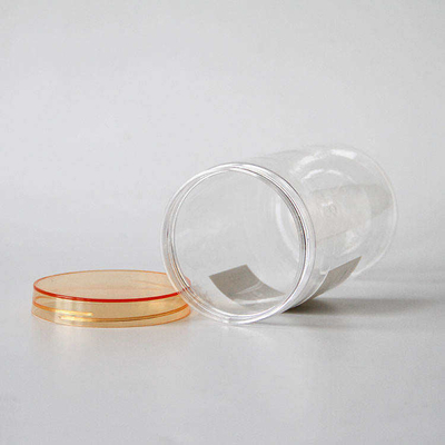 オーダーメイド 丸い底のキャンディー クッキーボトル 広い口のPETプラスチックボトル