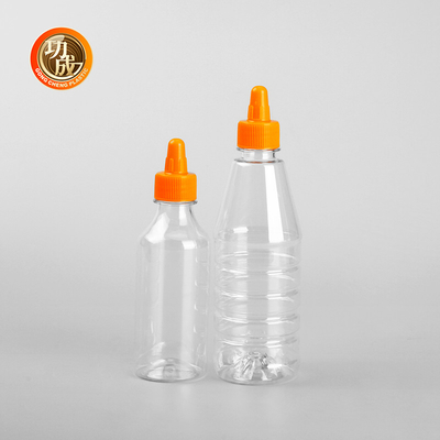 カスタム プラスチック 圧縮ソース ボトル 300ml 500ml 1000ml 調味料 調味料