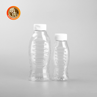透明なプラスチック製の調味料圧縮ボトル 簡単に再充填するために